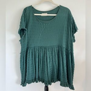 Urban Outfitters oversized teal shirt